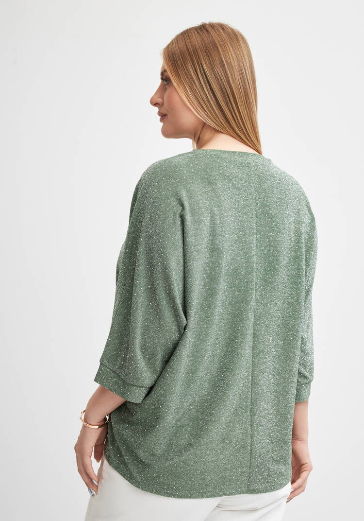 Джемпер с люрексом и стразами Серсея шир.  750, рис. 3