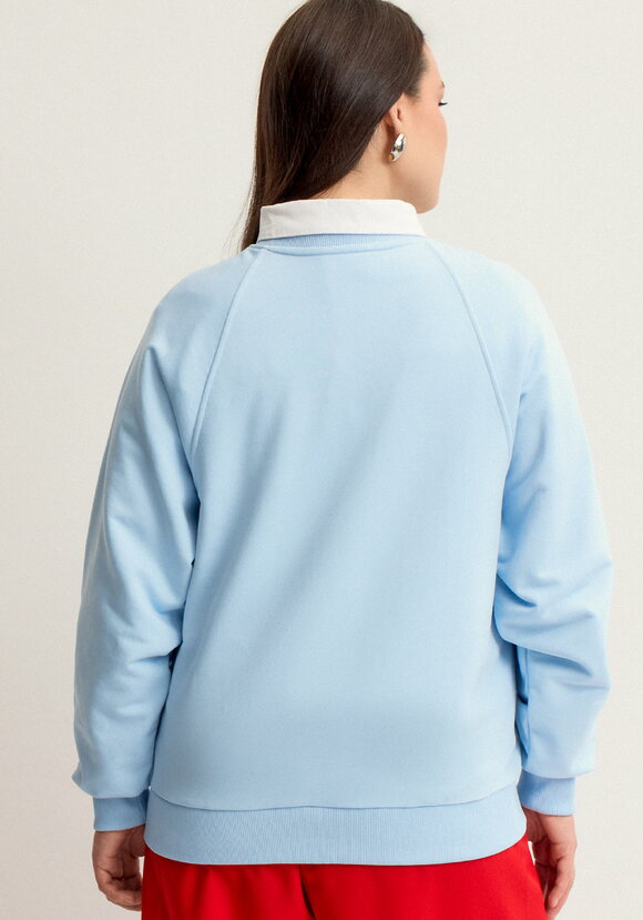 Свитшот с декором на груди шир.  580, рис. 19