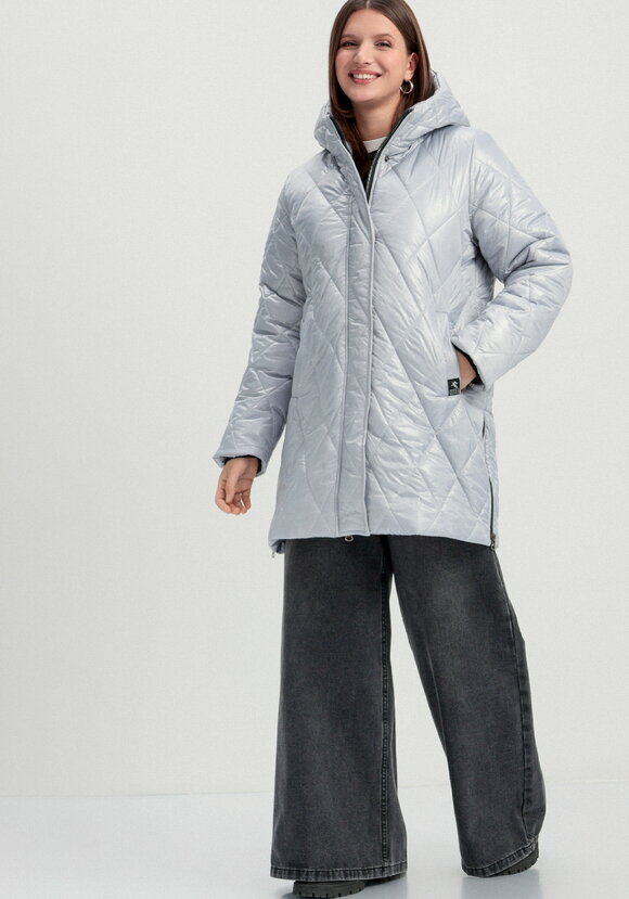 Куртка на молнии со стежкой ромбами шир.  580, рис. 10