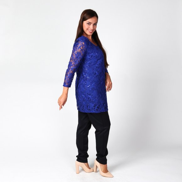 Туника из ажурной ткани шир.  580, рис. 21