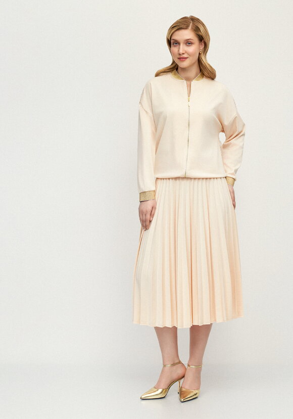 Юбка гофре из трикотажной ткaни шир.  580, рис. 13