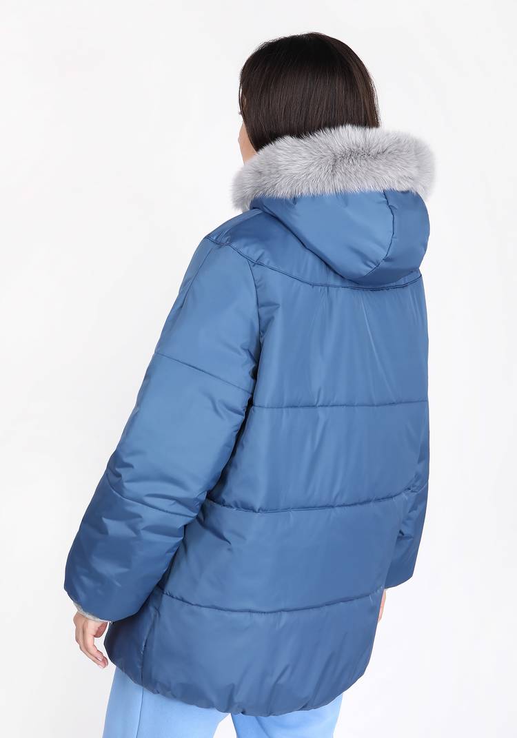 Куртка со съемным мехом на капюшоне шир.  750, рис. 6