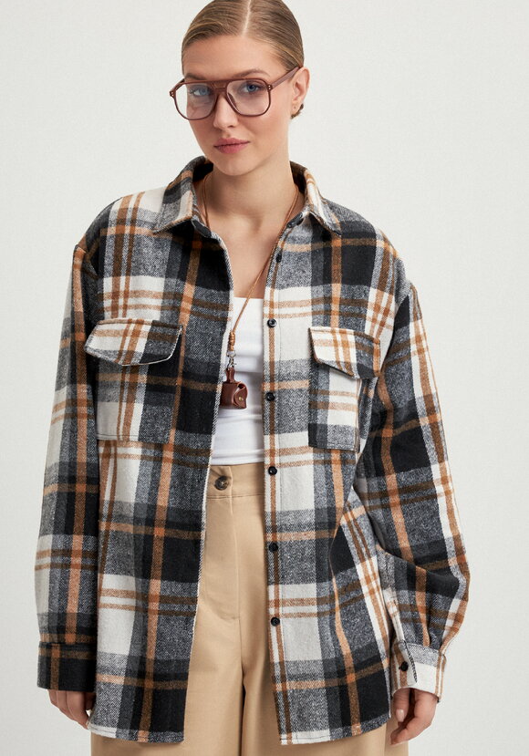 Рубашка фланелевая в клeтку шир.  580, рис. 32