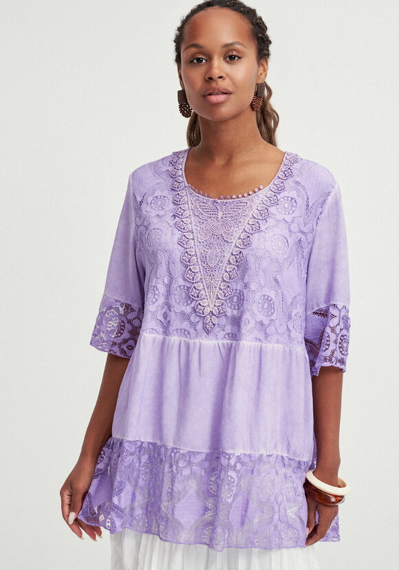 Туника ярусная кружевная шир.  580, рис. 10