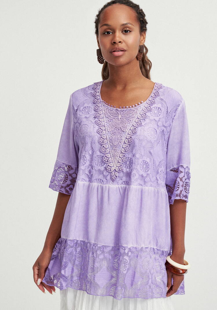 Туника ярусная кружевная шир.  750, рис. 10