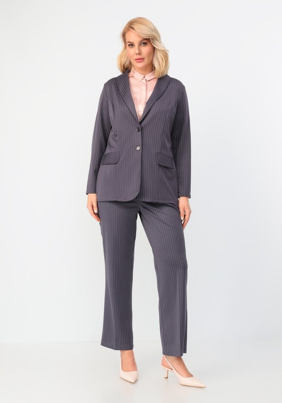 Пиджак однобортный в полоску шир.  580, рис. 41