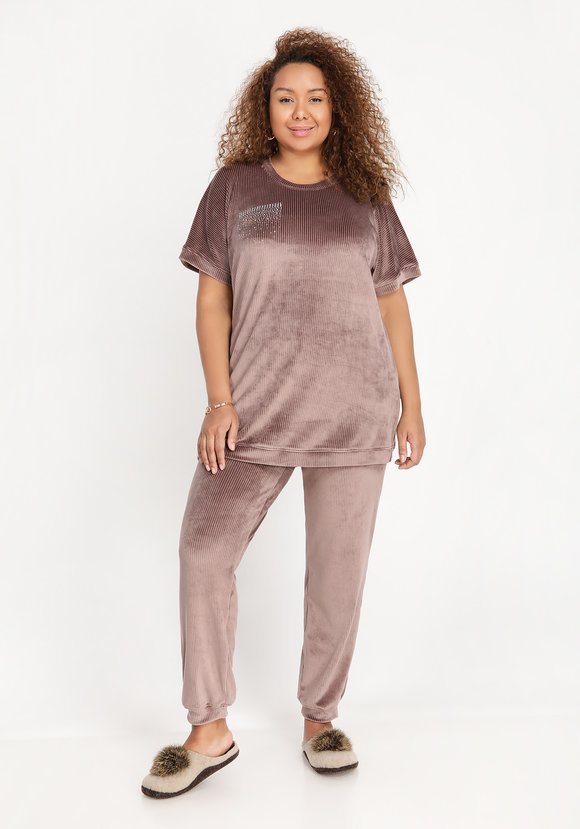 Свитшот с коротким рукавом и стразами шир.  580, рис. 3