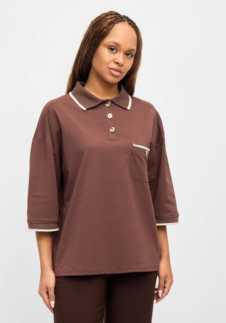 Футболка-поло с нагрудным карманом шир.  750, рис. 4