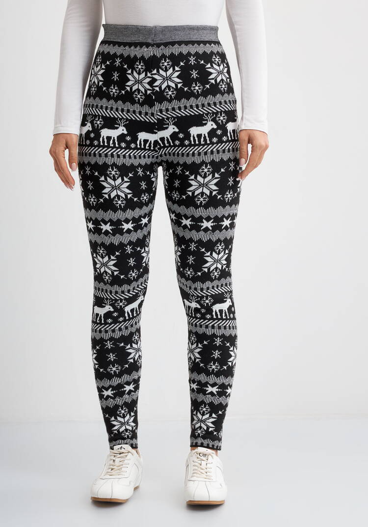 Лосины с принтом утепленные на меху шир.  750, рис. 22