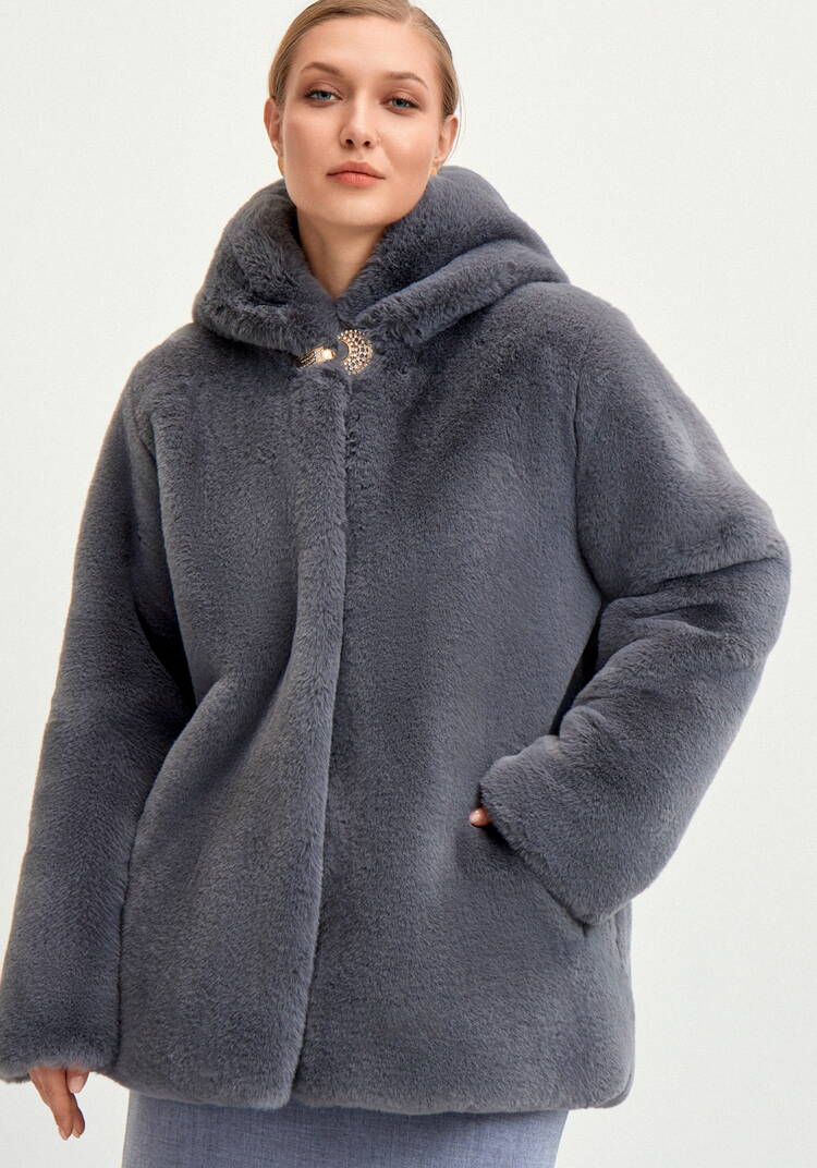 Шуба из эко меха Мишель шир.  750, рис. 10