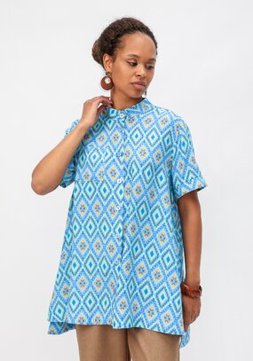 Блуза с геометрическим рисунком