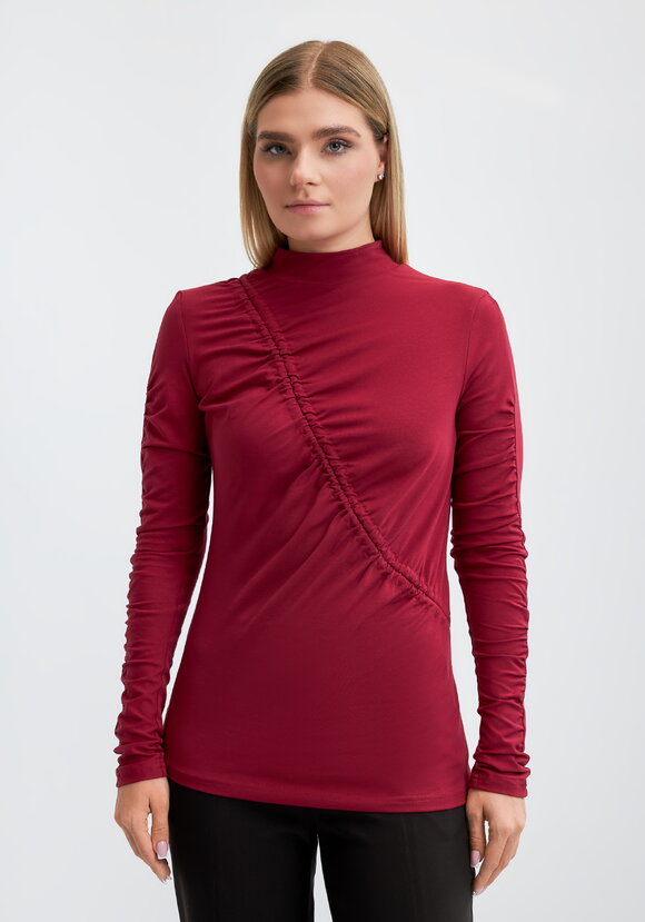 Водолазка со сборкой Хельга шир.  580, рис. 4