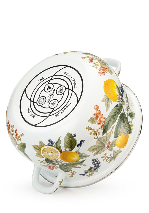 Эмалированная кастрюля с крышкой шир.  580, рис. 38