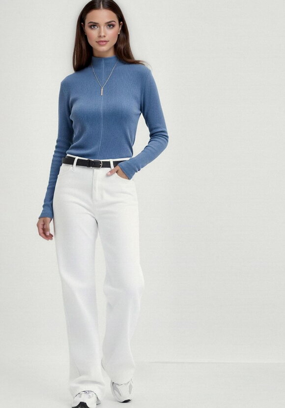 Джемпер с цельнокроеной стойкой шир.  580, рис. 17