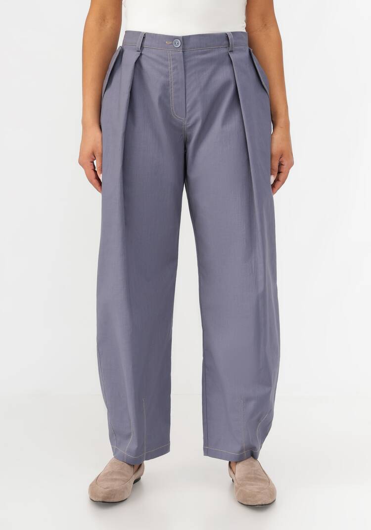 Брюки-бананы изо льна шир.  750, рис. 9