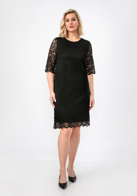 Платье из эластичного гипюра шир.  580, рис. 4