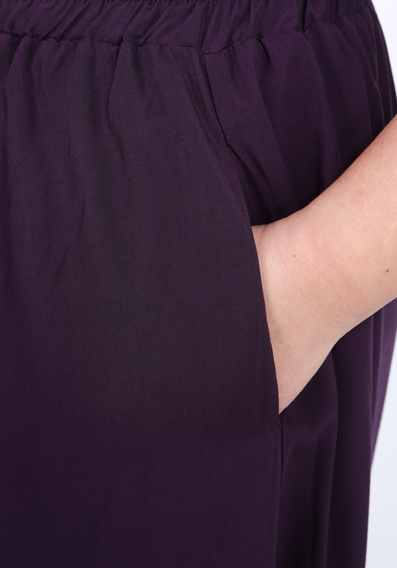 Брюки-кюлоты "Модная леди" Bianka Modeno, размер 54, цвет баклажановый - фото 6