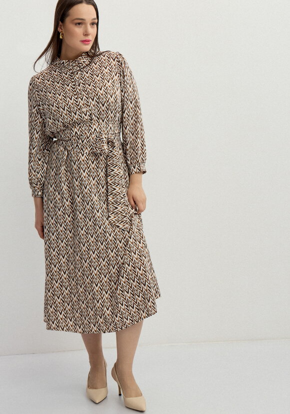 Платье свободного кроя с принтом Мирра шир.  580, рис. 7