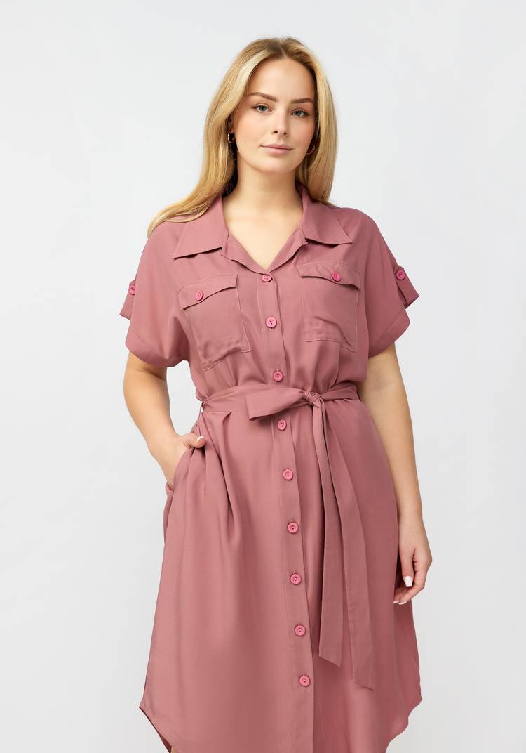 Платье рубашка на пуговицах шир.  750, рис. 9