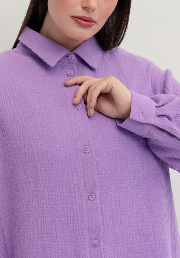 Рубашка муслиновая свободного кроя шир.  580, рис. 45