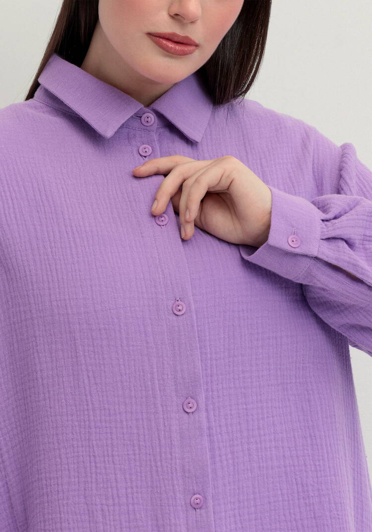 Рубашка муслиновая свободного кроя шир.  750, рис. 45