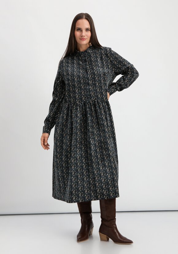 Платье оверсайз с принтом мильфлер шир.  580, рис. 10