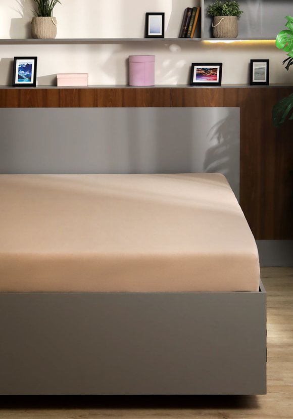 Простыня на резинке из поплина Облако снов шир.  580, рис. 31