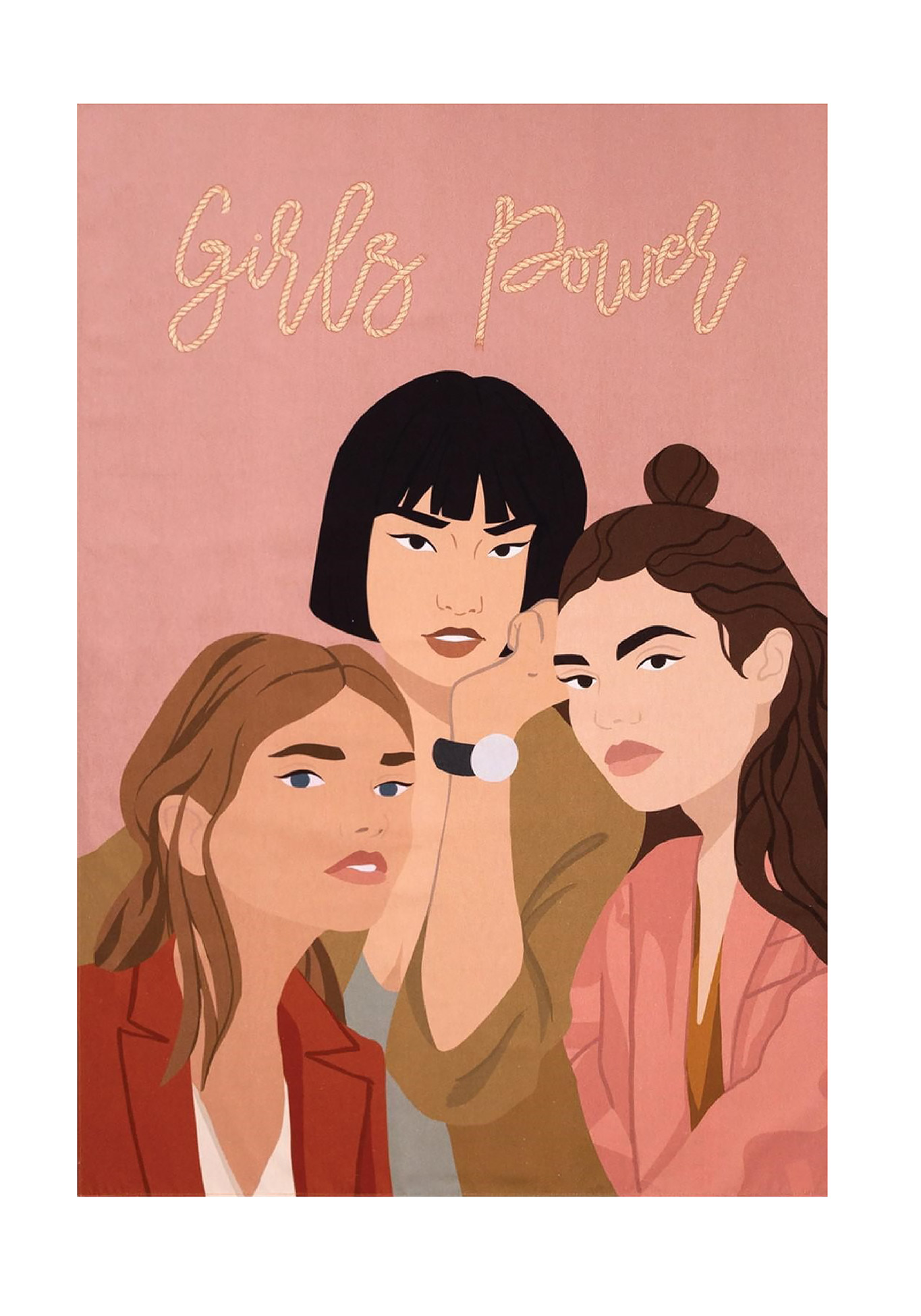 

Полотенце пляжное Этель "Girls power"
