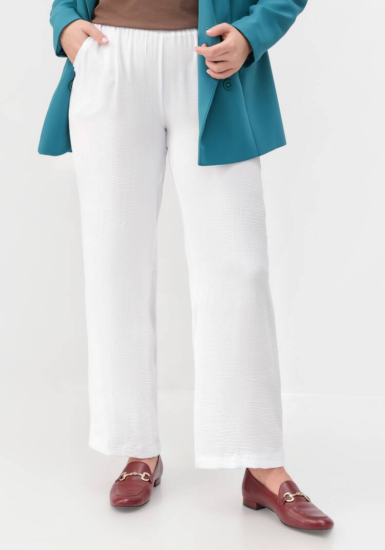 Брюки палаццо на резинке шир.  750, рис. 10