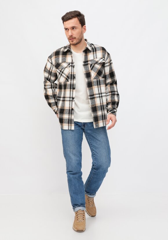 Рубашка хлопковая в клетку шир.  580, рис. 2