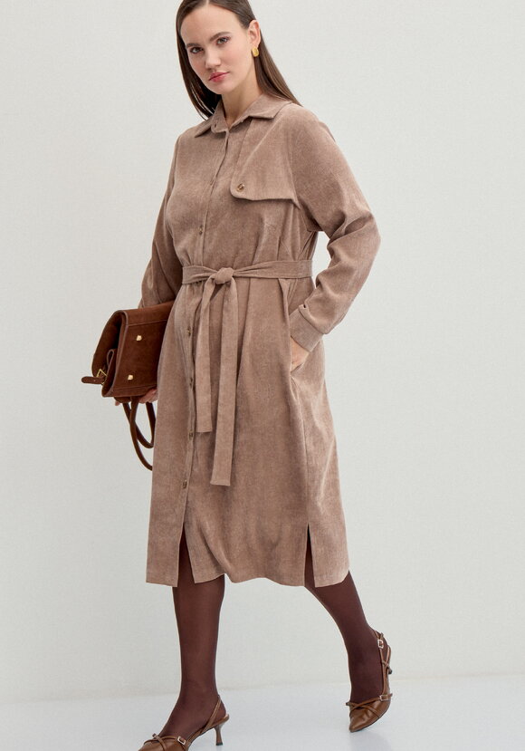 Платье-рубашка шир.  580, рис. 20