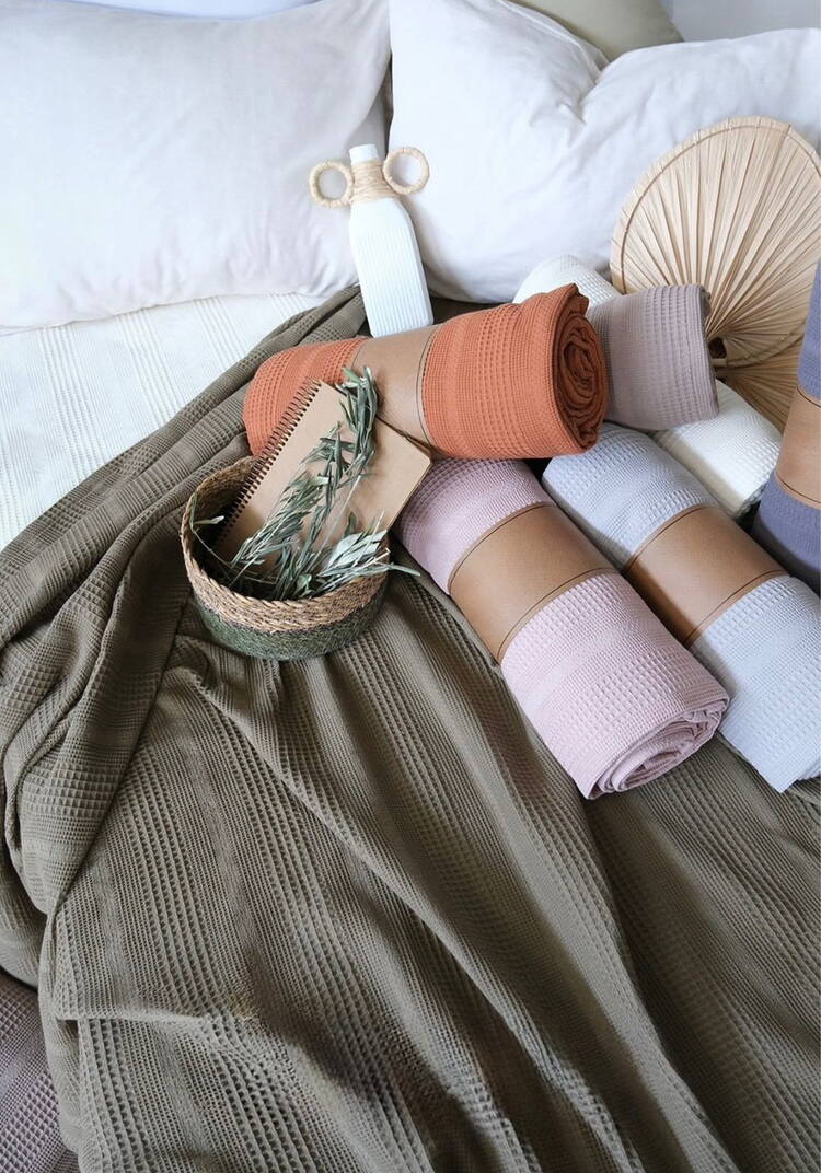 Простыня-покрывало из хлопка Пике шир.  750, рис. 3