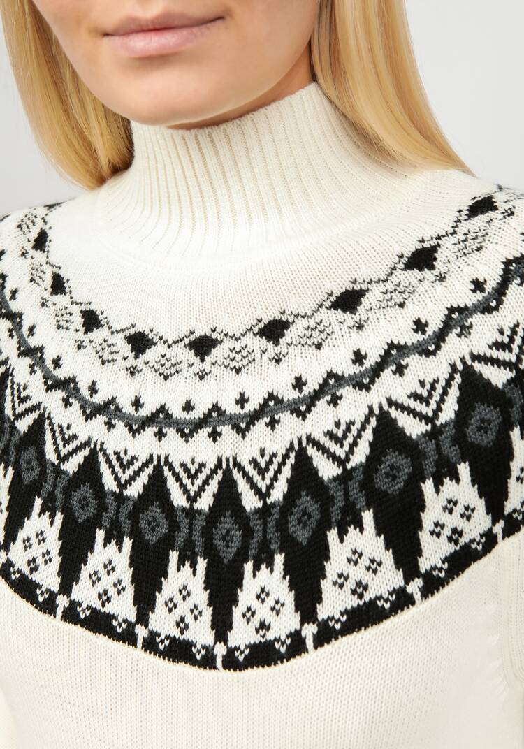 Платье вязаное со скандинавским рисунком шир.  750, рис. 13