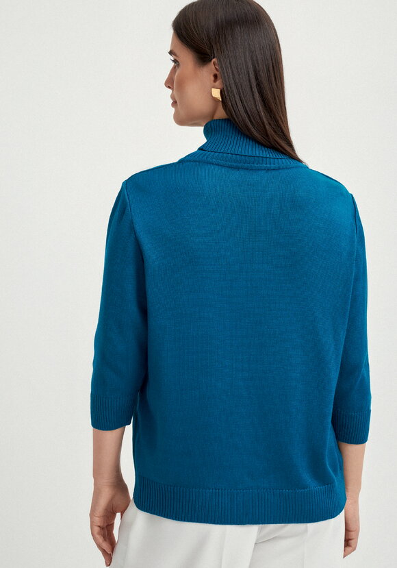 Джемпер-водолазка с рукавом 3/4 шир.  580, рис. 20