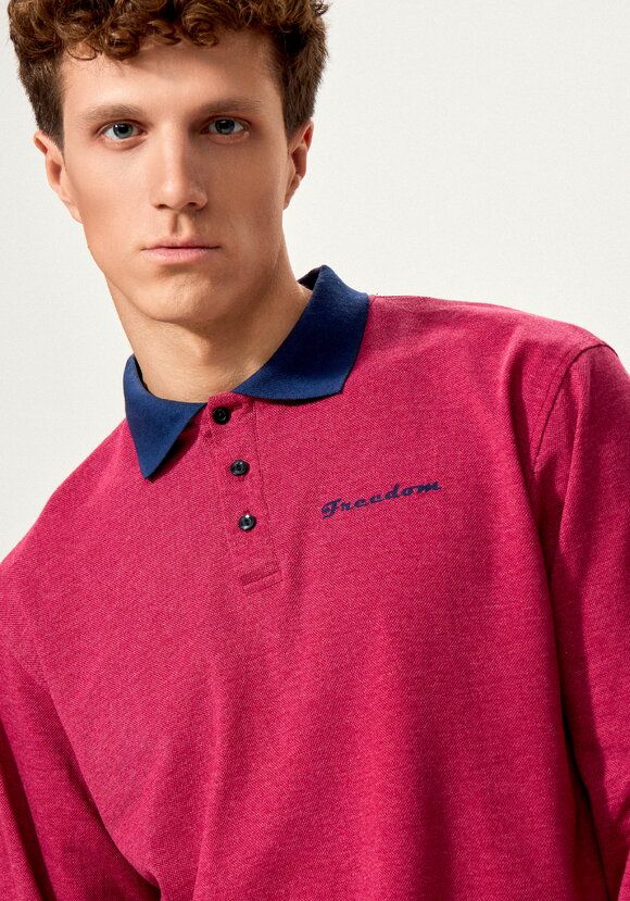 Джемпер-поло с вышивкой на груди шир.  580, рис. 13