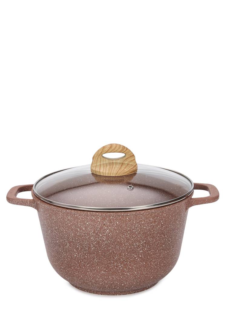 Казан со стеклянной крышкой, литой алюминий шир.  750, рис. 1