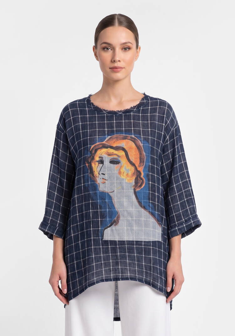 Туника из муслина с манжетами шир.  750, рис. 3