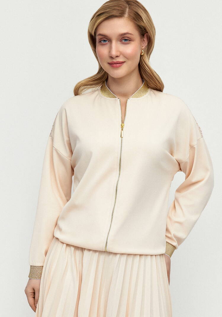 Бомбер трикотажный с ажурной спинкой шир.  750, рис. 16