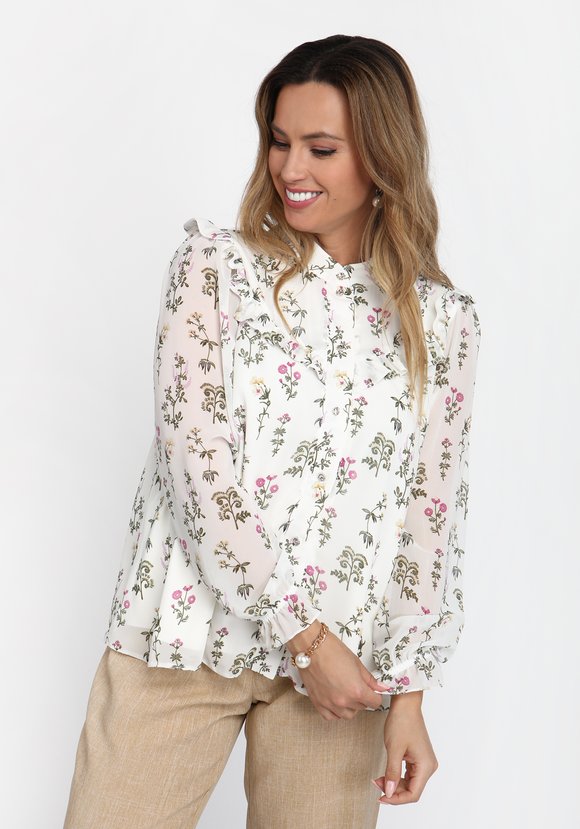 Блуза Пение птиц шир.  580, рис. 1