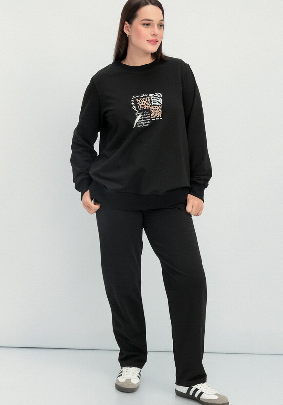 Комплект (брюки и свитшот с принтом) шир.  580, рис. 9