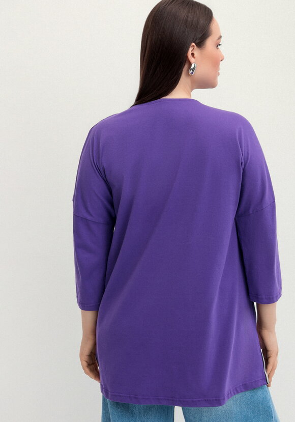 Туника с принтом на груди шир.  580, рис. 52