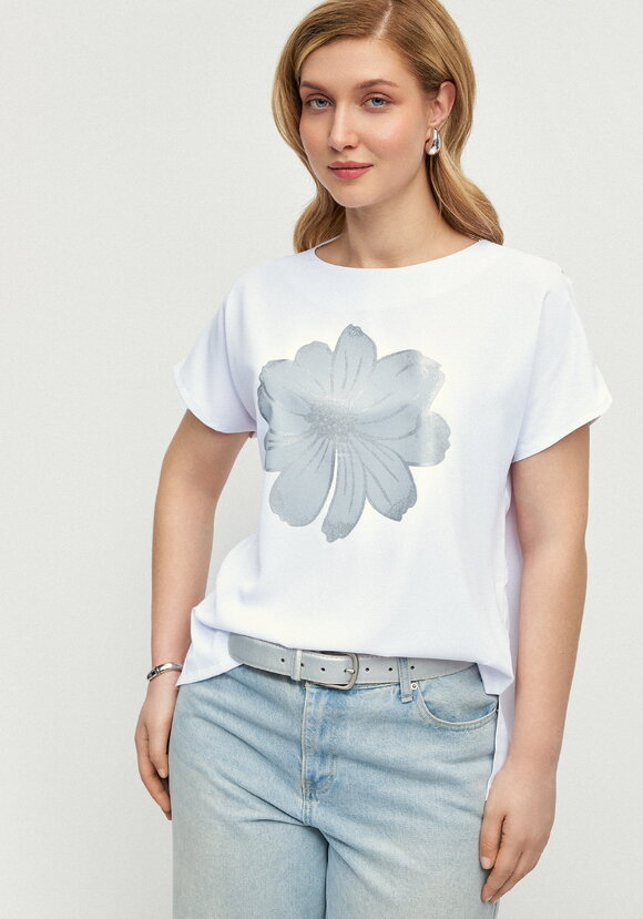 Блуза с принтом с напылением шир.  580, рис. 8