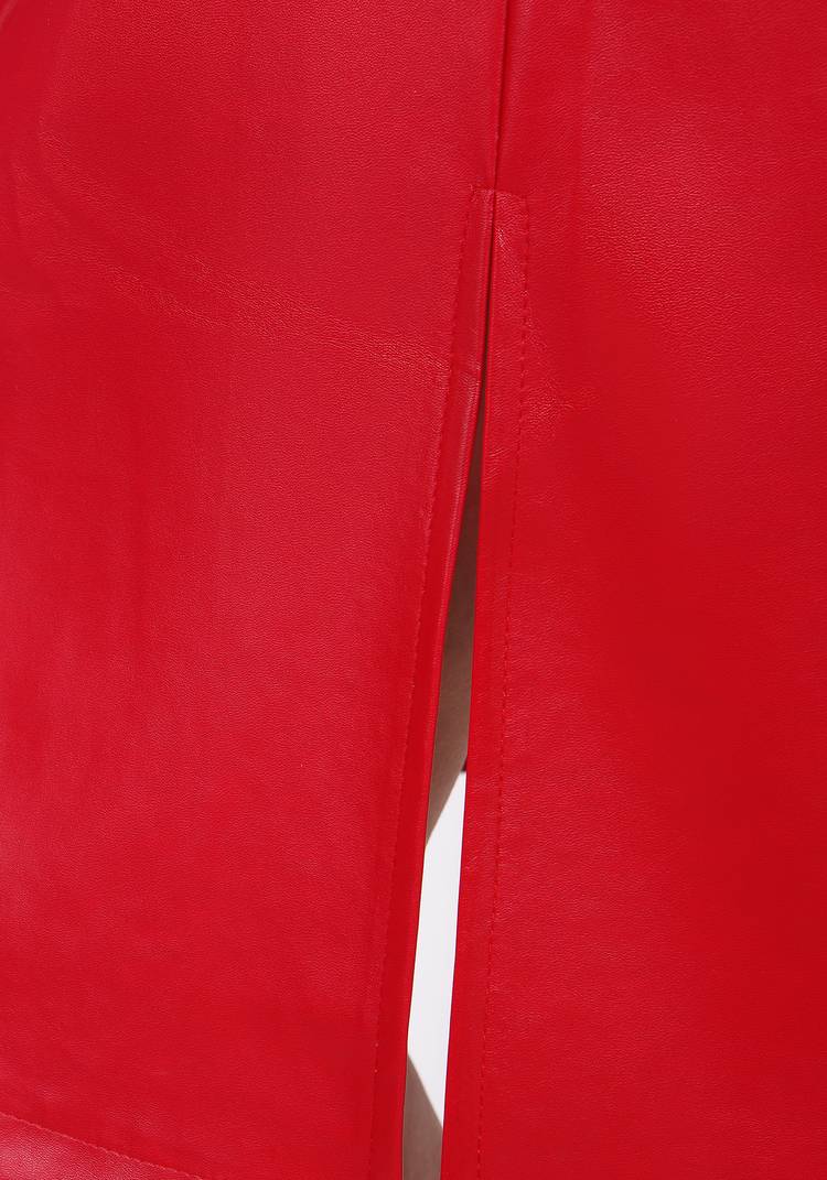 Юбка-трапеция из экокожи шир.  750, рис. 8