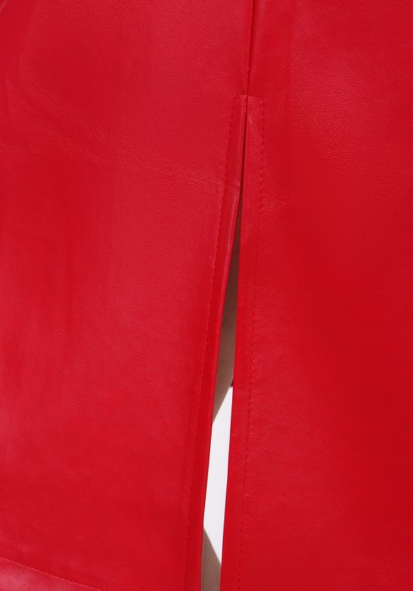 Юбка-трапеция из экокожи шир.  580, рис. 8