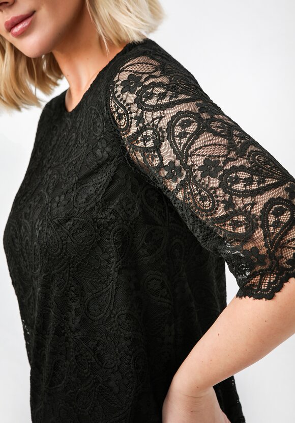 Платье из эластичного гипюра шир.  580, рис. 6