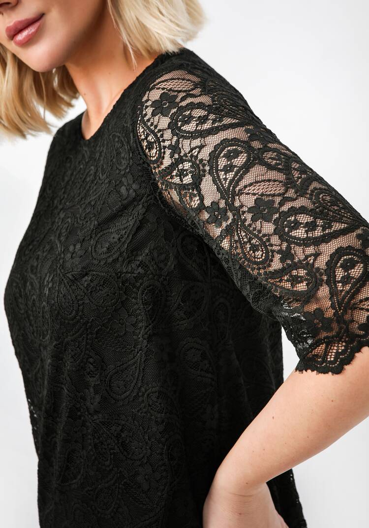 Платье из эластичного гипюра шир.  750, рис. 6