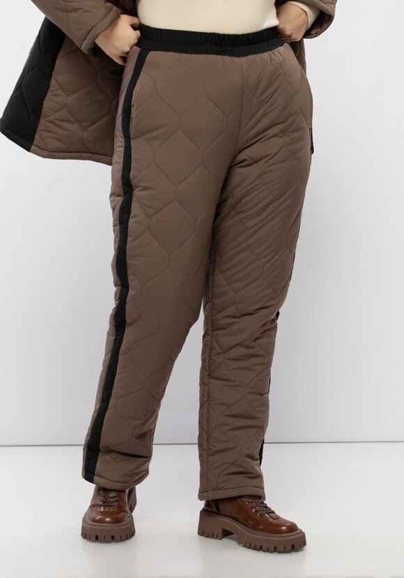 Брюки утепленные с лампасами шир.  580, рис. 23