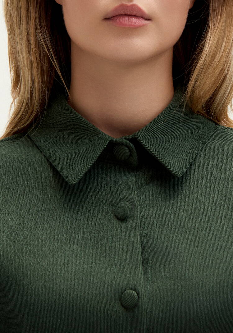 Платье-рубашка с отложным воротом шир.  750, рис. 5