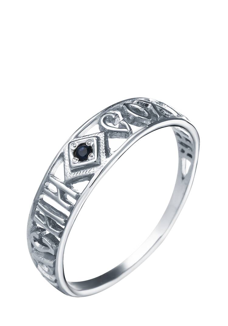 Кольцо серебряное Святая вера шир.  750, рис. 3