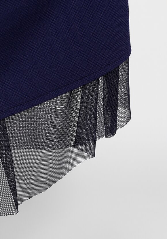 Платье прямого кроя с декоративной сеткой шир.  580, рис. 11